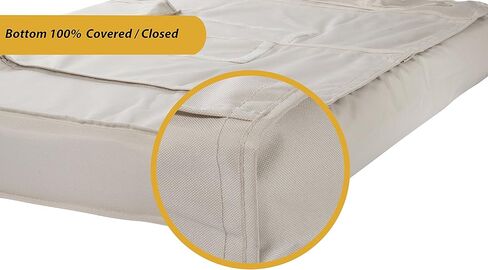 Outdoor TV Cover 58 to 60 inches with Bottom Cover, Waterproof Thick Fabric, Weatherproof Outdoor TV Enclosure for Outside TV, Beige in Kuwait