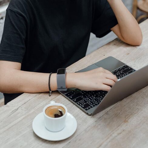 3 Pack Bands Compatible with Fitbit Charge 5 Bands & Fitbit Charge 6 Bands Women Men, Soft Wristbands for Fitbit Charge 5/6 Fitness Tracker (Large,3-Black) in Kuwait