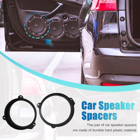 Unifizz Car 2pcs 6.5 Speaker Spacer Rings Audio Subwoofer Speaker Mounting Adapter for Subaru Forester in Saudi Arabia