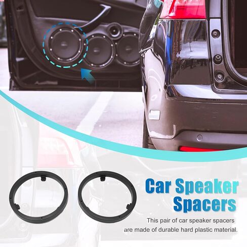 Unifizz Car 2pcs 6.5 Speaker Spacer Rings Audio Subwoofer Speaker Mounting Adapter for Mitsubishi in Saudi Arabia