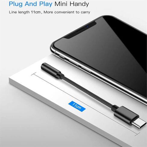 محول سماعة الرأس PADCR USB C، محول صوت سماعة الرأس USB-C إلى مقبس 3.5 مم، عالمي in Saudi Arabia