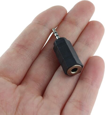 Maxmoral 4pcs 3.5mm Mono to Stereo Adapter 3.5mm Mono Male Plug to 3.5mm TRS Stereo Female Jack for Radio, Headphone in Saudi Arabia