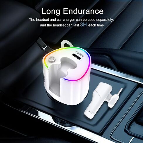 جهاز إرسال FM بلوتوث من Olipiter، محول سيارة بلوتوث، محول شاحن سيارة لاسلكي مع شحن سريع QC3.0+PD36W لمعظم الهواتف الذكية in Kuwait