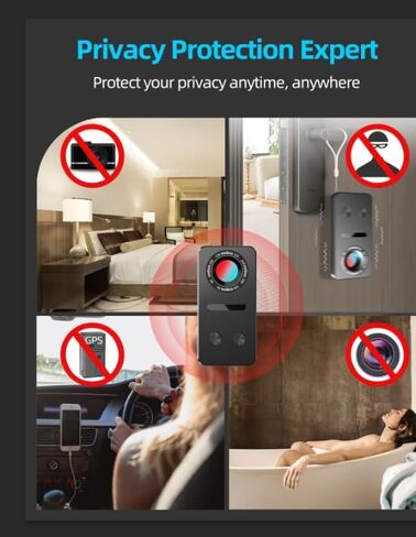 YVOER Hidden Camera Detectors,Hidden Devices Detector,Infrared Camera Sweeper,Camera Detector,Spy Camera Detector,Bug Detector, Spy Detector,Hidden Camera Finder,for Magnetic GPS,Hotel,Car,Home in Saudi Arabia