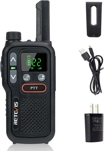 Retevis RB18 Walkie Talkies Rechargeable,Outdoor 2 Way Radios for Adults, NOAA Weather Alert Flashlight Dual PTT VOX,Portable Two Way Radios for Hiking Camping Hunting(1 Pack) in Saudi Arabia