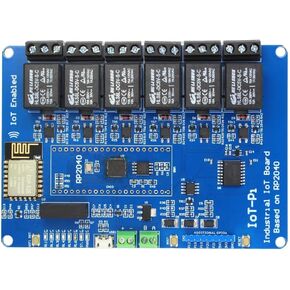 مكونات sb لوحات IoTPi ذات 6 قنوات، وحدة تحكم صغيرة RP2040، وحدة Wi-Fi ESP8266، مرحلات 4/6 (6 قنوات) in Kuwait