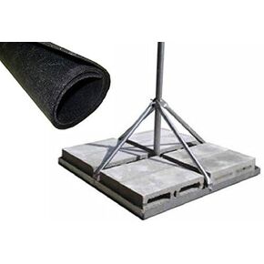 ROHN FRM238SP5 Non-Penetrating Roof Mount Bundle - 2.38" x 0.154" Wall x 60" Galvanized Mast + Rohn FRMMAT Roof Mat in Kuwait