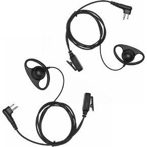 PR400 Earpiece Compatible with Motorola Radio CLS1410 CLS1110 CP200 GP300 GP2000 Walkie Talkie with PTT Mic 2 Pin Headset Single-Wire Surveillance Kit (D-Shaped) in Saudi Arabia
