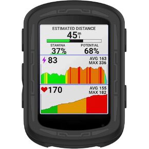 Fit for Garmin Edge 840 GPS Case Protector Cover, Colorful Soft Silicone Protective Case Bumper Sleeve Shell Accessories Frame for Garmin Edge 540/840 GPS Bike Computer (Black)