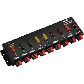 HCDC 1 in 8 Out 40A Connector DC Power Splitter Distributor Source Strip Module in Saudi Arabia