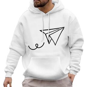 Sun Hoodie Mens Hiking Men's Graphic Letter Print Sweatshirt Thermal Drawstring Hoodie Pullover Top in Kuwait