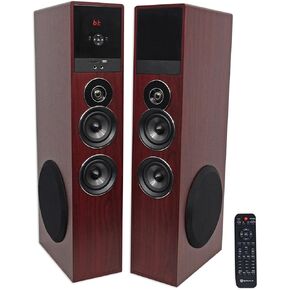 Rockville TM80B Black Home Theater System Tower Speakers 8" Sub/Bluetooth/USB