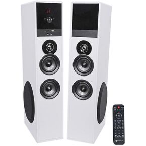 مكبرات صوت برجية للمسرح المنزلي تعمل بالطاقة الكرزية من Rockville TM80C مقاس 8 بوصات فرعية/بلوتوث/USB in Kuwait