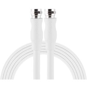 PHILIPS RG6 Dual Shield Coaxial Cable, 15 ft. Ideal for TV Antenna DVR VCR Satellite Cable, F-Type Connectors, 3Ghz Digital, Black, SWX9245A/27