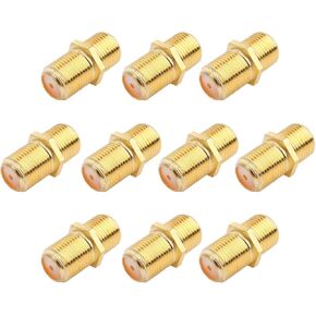 SAISN Coaxial Cable Connector F-Type RG6 Cable Extension Adapter (Pack of 20)