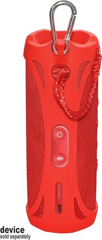 Silicone Cover Skin for JBL FLIP 5 Waterproof Portable Bluetooth Speaker, by Alltravel, Portable Full Protection Solution, Customized Skin with Color and Shape Matching, for FLIP 5 only (Black) in Saudi Arabia