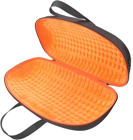 زاراكل حقيبة سفر صلبة من مادة ايفا حقيبة تخزين واقية حقيبة حمل لمكبرات الصوت جيه بي ال بوم بوكس 3/بوم بوكس 2 المحمولة بتقنية البلوتوث (اسود خارجي مع برتقالي من الداخل) in Kuwait