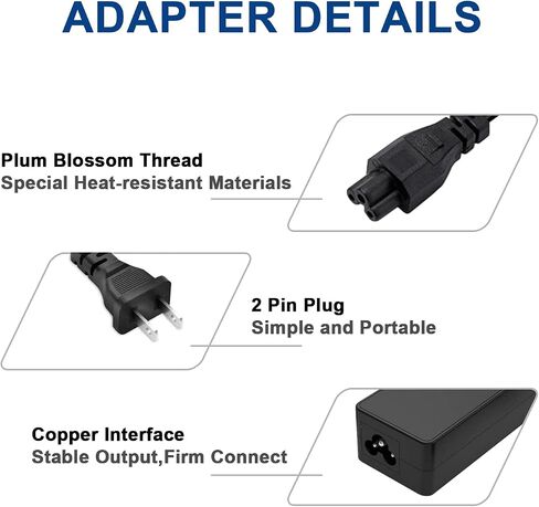KOGYTRI 45W HP Laptop Charger, 19.5V 2.31A AC Power Adapter, Suitable for HP Chromebook, HP Elitebook, HP Pavilion, HP Spectre, HP Envy, HP Steam in Saudi Arabia