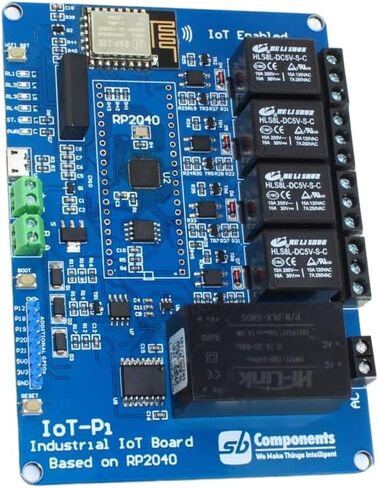 sb components IoTPi 4 Channel Boards,RP2040 Micro-Controller, ESP8266 Wi-Fi Module, 4/6 relays (4 Channel) in Saudi Arabia
