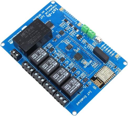 sb components IoTPi 4 Channel Boards,RP2040 Micro-Controller, ESP8266 Wi-Fi Module, 4/6 relays (4 Channel) in Saudi Arabia