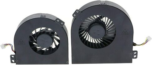 USKKS New CPU & GPU Cooling Fan for Dell Precision M4700, P/N: DC28000DDDL DC28000DEVL 01G40N 0CMH49 in Kuwait
