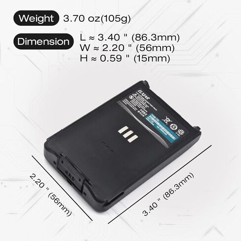 ROWSHEP (2-Pack) 7.4V 2000mAh Li-ion Rechargeble Battery KNB-74 KNB-75L Replacement for Kenwood TH-D74A, TH-D74, TH-D74E etc. in Saudi Arabia