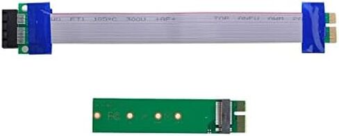 محول Cablecc NGFF M-Key NVME M.2 SSD إلى PCI-E Express 3.0 16x X4 بدون حامل أسود in Saudi Arabia