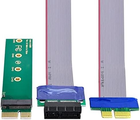 محول Cablecc NGFF M-Key NVME M.2 SSD إلى PCI-E Express 3.0 16x X4 بدون حامل أسود in Saudi Arabia