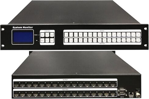 مفتاح مصفوفة HDMI 16x16 من ISEEVY مع HDMI 16 في 16 خارج قناة كاملة يدعم 4Kx2K@30Hz، 1080P 3D@60Hz، HDCP 1.4، الأشعة الزرقاء مع أزرار مرئية لتشغيل أسهل in Kuwait