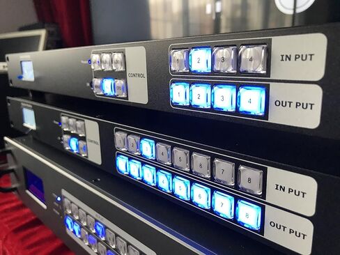 مفتاح مصفوفة HDMI 16x16 من ISEEVY مع HDMI 16 في 16 خارج قناة كاملة يدعم 4Kx2K@30Hz، 1080P 3D@60Hz، HDCP 1.4، الأشعة الزرقاء مع أزرار مرئية لتشغيل أسهل in Kuwait