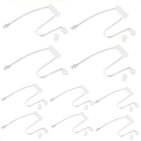 KCTIN Replacement Acoustic Coil Tube for Motorola Baofeng Kenwood Walkie Talkie Earpieces and Two Way Radios Headset (10 Packs) in Kuwait