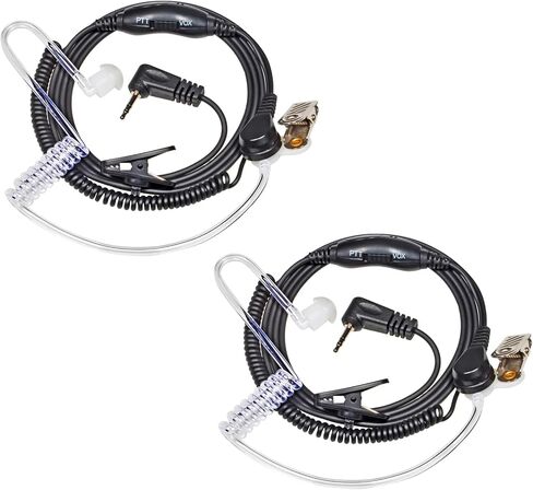 سماعة أذن راديو UAYESOK مع ميكروفون PTT(VOX) لموتورولا Talkabout Radio T260 T260TP T402 T460 T465 T600 T800، سماعة رأس راديو ثنائية الاتجاه، دبوس واحد (عبوتان) in Kuwait