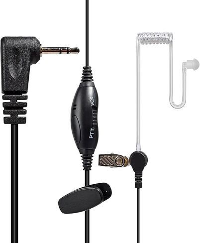 سماعة أذن راديو UAYESOK مع ميكروفون PTT(VOX) لموتورولا Talkabout Radio T260 T260TP T402 T460 T465 T600 T800، سماعة رأس راديو ثنائية الاتجاه، دبوس واحد (عبوتان) in Kuwait