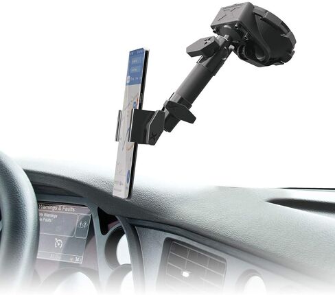 Bracketron HD Tablet Dock PRO Dash and Window Metal Clamp Mount, Universal Tablet Holder for Cars and Trucks, Compatible with Tablets Up to 10 Inches Wide in Saudi Arabia