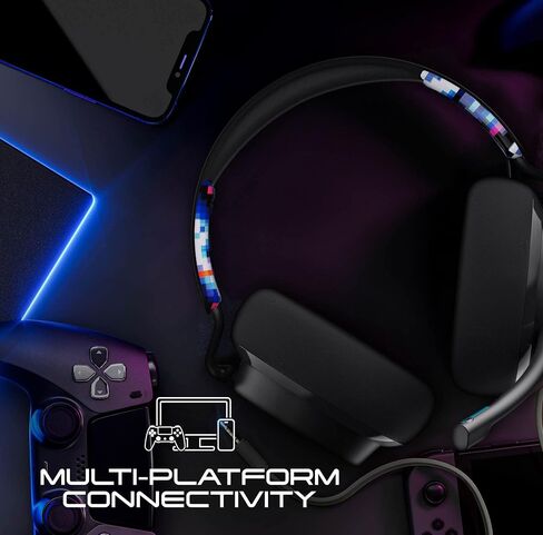 Skullcandy SLYR Pro Gaming Over-Ear Wireless Headset, Supreme Sound, Microphone, Works with Xbox Playstation and PC - Blue in Kuwait
