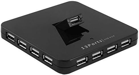 SEDNA Desktop 13 Ports USB 2.0 Hub w/ AC-DC Adapter - Black in Kuwait