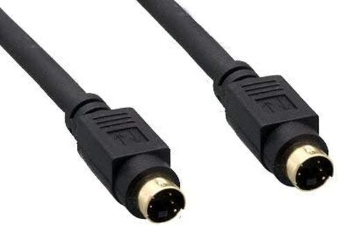 كابل موصل سلك توصيل S-Video Mini Din 4 MDIN4 مطلي بالذهب 4 سنون ذكر إلى ذكر M/M لكاميرات الفيديو الرقمية الرقمية الرقمية وأجهزة الدي في دي بي سي من كنتك in Saudi Arabia
