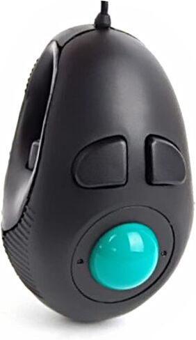 Mobestech Portable Mini 4D Trackball USB Wired Handheld Ergonomic with Thumb- Scroll for Laptop and Desktop Computer in Saudi Arabia