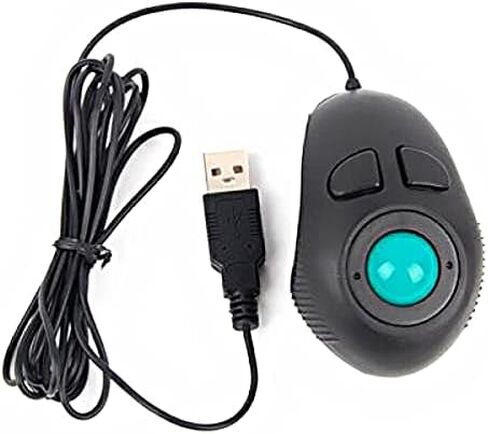 سولوستر كرة تتبع ماوس ماوس مع سلك محمول 4D محمول باليد، كرة تتبع سلكية USB صغيرة للمكتب والمنزل وكرة التتبع in Kuwait