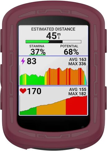 مناسب لجهاز Garmin Edge 840 GPS غطاء حماية، جراب واقٍ من السيليكون الناعم الملون وغطاء ممتص للصدمات إطار إكسسوارات لجهاز Garmin Edge 540/840 GPS Bike Computer (برتقالي) in Kuwait