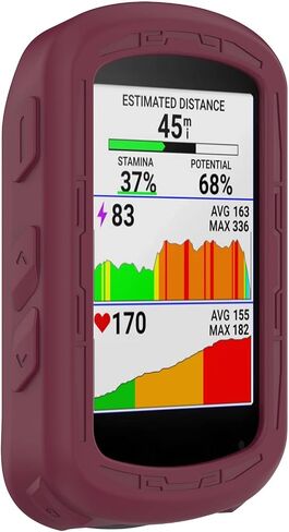 مناسب لجهاز Garmin Edge 840 GPS غطاء حماية، جراب واقٍ من السيليكون الناعم الملون وغطاء ممتص للصدمات إطار إكسسوارات لجهاز Garmin Edge 540/840 GPS Bike Computer (برتقالي) in Kuwait