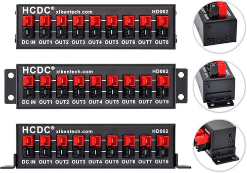 HCDC HD062 8 Output DC Power Distribution Block Module for 15/30/45A Connects in Saudi Arabia