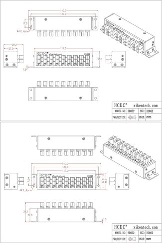 HCDC HD062 8 Output DC Power Distribution Block Module for 15/30/45A Connects in Saudi Arabia