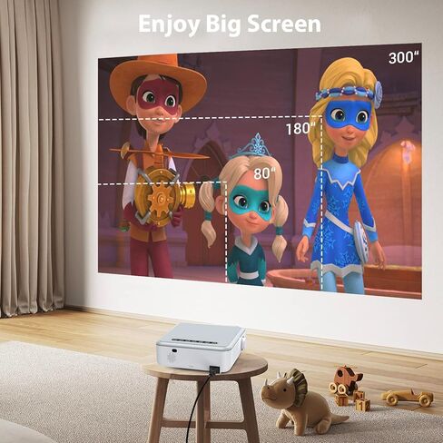 4K Support Android 11.0 Smart Projector with 5G WiFi Bluetooth, XGODY Sail1 Native 1080P 700ANSI Projector Home Theater Outdoor Movie proyector with Netflix/Google Licensed Streaming APPs Online in Kuwait