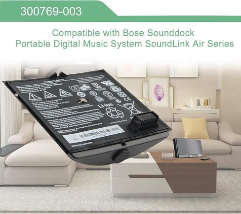 300769-003 استبدال البطارية لنظام الموسيقى الرقمي المحمول Bose Sounddock SoundLink Air Series 300769-001 300769-004 300769-002 300770-001 4ICR19/66 16.8V 32Wh 2200mAh in Kuwait