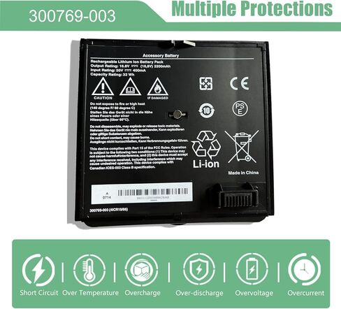 300769-003 استبدال البطارية لنظام الموسيقى الرقمي المحمول Bose Sounddock SoundLink Air Series 300769-001 300769-004 300769-002 300770-001 4ICR19/66 16.8V 32Wh 2200mAh in Kuwait