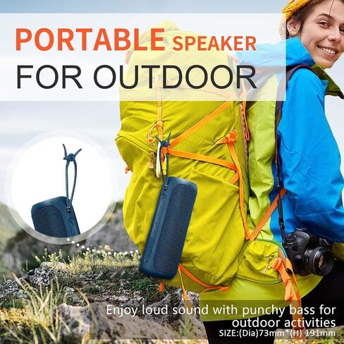 SOWO Bluetooth Speaker Wireless, IPX7 Waterproof Portable Speaker Outdoor | 25W Loud Stereo, Bassboom Tech, TWS Pairing, 16H Playtime, Built-in Mic, All-Day Music for Camping Beach Pool and Home, Black in Kuwait