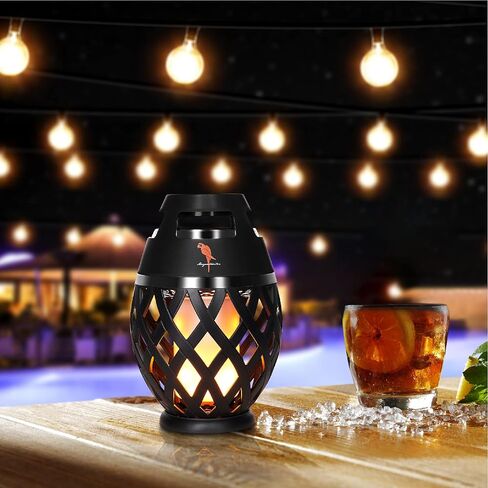 Margaritaville Tiki Torch - مكبر صوت بلوتوث مقاوم للماء، مكبر صوت محمول للحفلات مع أضواء LED وامضة، مثالي للسفر والحفلات والساحات وحمامات السباحة in Kuwait
