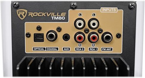 مكبرات صوت برجية للمسرح المنزلي تعمل بالطاقة الكرزية من Rockville TM80C مقاس 8 بوصات فرعية/بلوتوث/USB in Kuwait