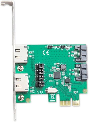 Syba SD-PEX40100 2 Port SATA III or 2 Port eSATA IIPCIe 2.0 x1 بطاقة التحكم in Kuwait